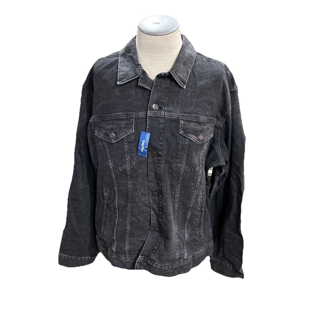 Gap Denim Trucker Jacket XXL Mens Black